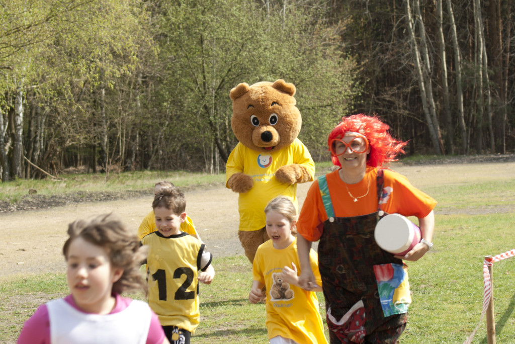 Maskottchen der Kinderintensivpflege Paulchen Sponsorenlauf